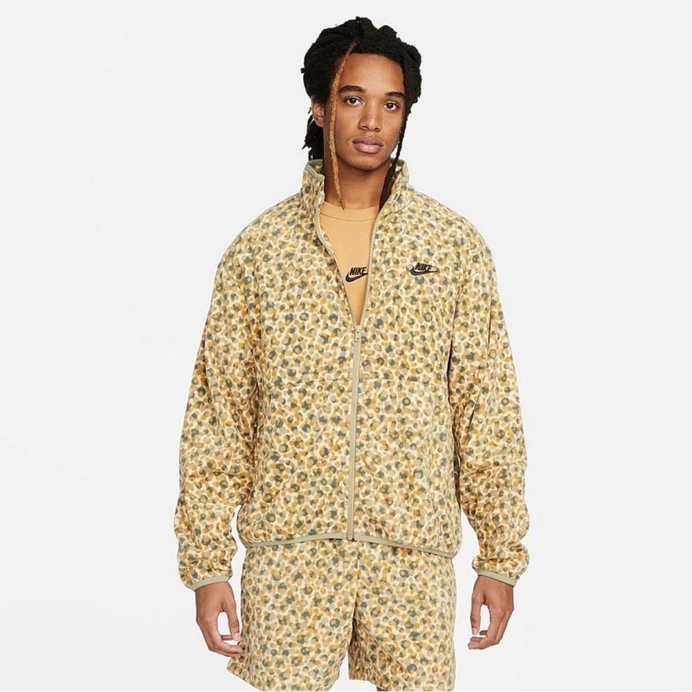 NIKE Club Fleece+ Dot Futura Full Zip Polka Dot Jacket M